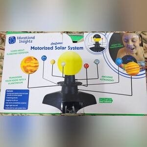 Motorized Solar System - Yellow and Black